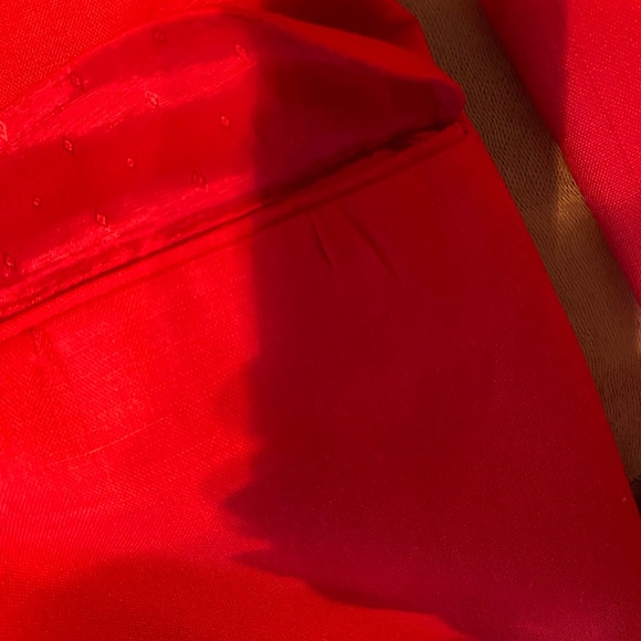 TALBOTS VINT90s CHERRY RED LINED DOUBLE BUTTON BLAZER - cherry red size 12womens - Picture 10 of 15